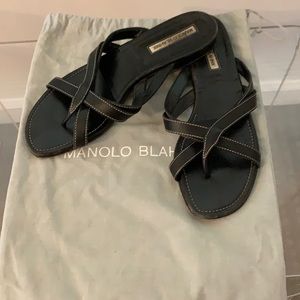 Manolo Blahnik sandals. Size 8.5